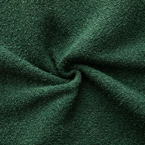 MANDIOO Pack of 2 Decorative Throw Pillow Covers Accent Solid Woven Textured Cushion Covers Pillow Cases Bedroom Living Room Sofa Home 18 x 18 Inch Green