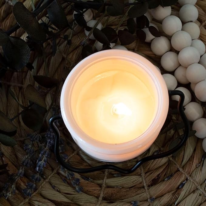 Milkhouse Honeyed Apricot Soy Candle, 5 oz Cream Jar, 35+ Hr Burn