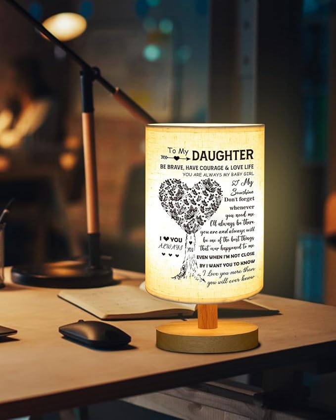 Daughter Gifts from Mom, to Daughter Table Lamp, Daughter Wedding Gifts