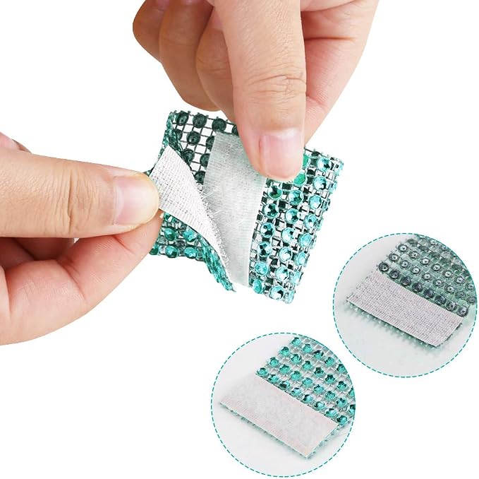 Accmor 50pcs Napkin Rings, Blue Napkin Rings Buckles | Napkin Rings for Table Decorations, Wedding, Dinner, Party, DIY Decoration