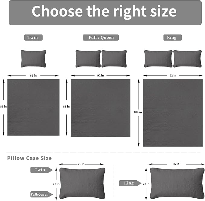 Easy-Going Reversible Quilt Set Twin, Bedspread with 1 Shams | Damask-Gray/Light Gray, Lightweight Microfiber Bed Comforter, 1 Quilt + 1 Pillow Shams, All-Season Coverlets for Bedroom