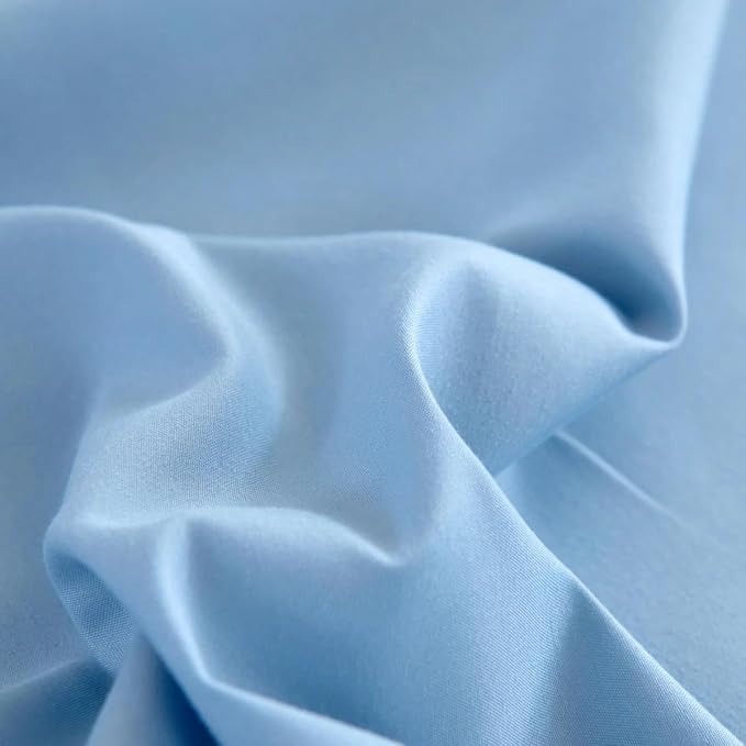 Bed Skirt Queen Size Ruffled Bed Skirt, 14'' Queen Dust Ruffle Bed Skirts | With Split Corners, Dust Ruffle with Platform, Microfiber, Breathable, Soft, Easy Fit, Sky Blue