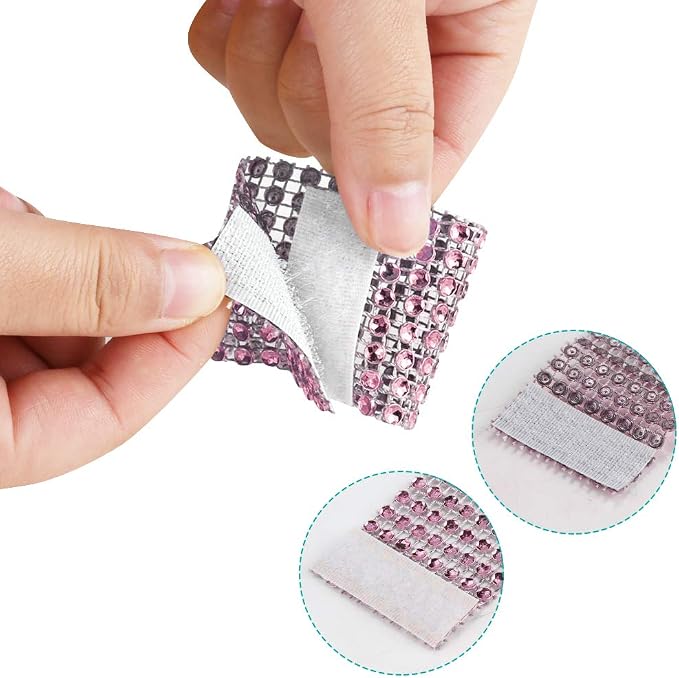 Accmor 50pcs Napkin Rings, Pink Napkin Rings Buckles | Napkin Rings for Table Decorations, Wedding, Dinner, Party, DIY Decoration