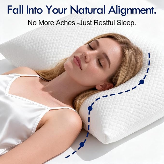 HITO Hotel Pillows Bed Pillows Queen Size Set of 2-100% Virgin Material Down Alternative Pillow - Soft Support for Back, Stomach, Side Sleepers