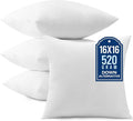 puredown® 16x16 Throw Pillow Inserts, Pack of 4, Fluffy Soft Pillow Inserts Form Sham Stuffer, Square Decorative Throw Pillows for Couch, Sofa, Bed and Home Decor