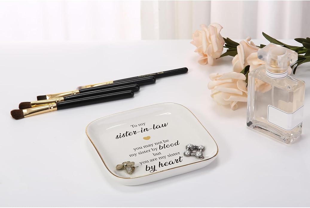Ring Dish Jewelry Tray for Friend Mom Sister Maid of Honor,Birthday Mother's Day Christmas Gifts