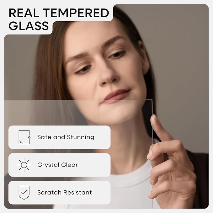 Homeforia 11x14 Brown Oak Picture Frame, High-End Wood, 8x10 Mat, Glass