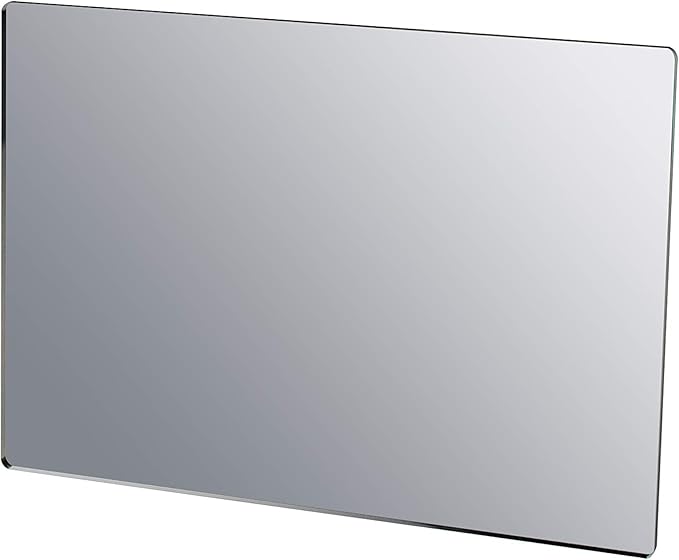 Marketing Holders 4 Pack Acrylic Mirror Sheet 5" x 7" Replacement DIY Frameless Plexiglass Tile Portable Lightweight Flat with Rounded Corners for Makeup Bags Purses and Traveling