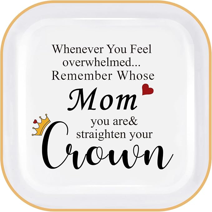 PUDDING CABIN Mom Gifts from Daughter - Ring Dish for Mom Mother's Day Birthday Christmas
