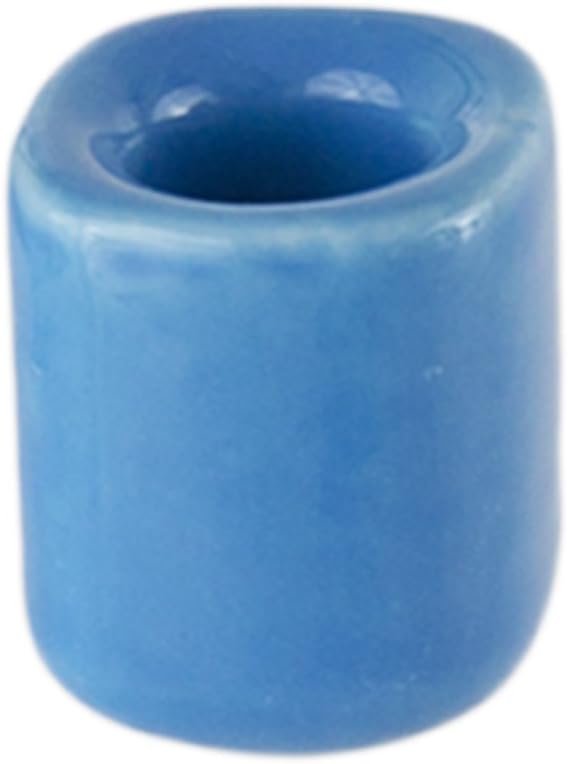 Mega Candles 10 pcs Light Blue Ceramic Chime Ritual Spell Candle Holders, Great for Casting Chimes, Rituals, Spells, Vigil, Witchcraft, Wiccan Supplies & More