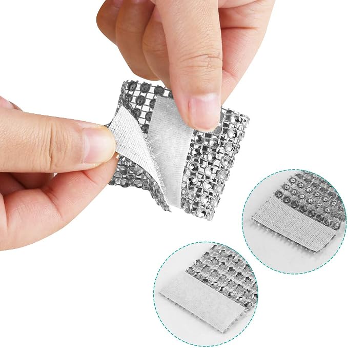 Accmor 100pcs Napkin Rings, Silver Napkin Rings Buckles | Napkin Rings for Table Decorations, Wedding, Dinner, Party, DIY Decoration