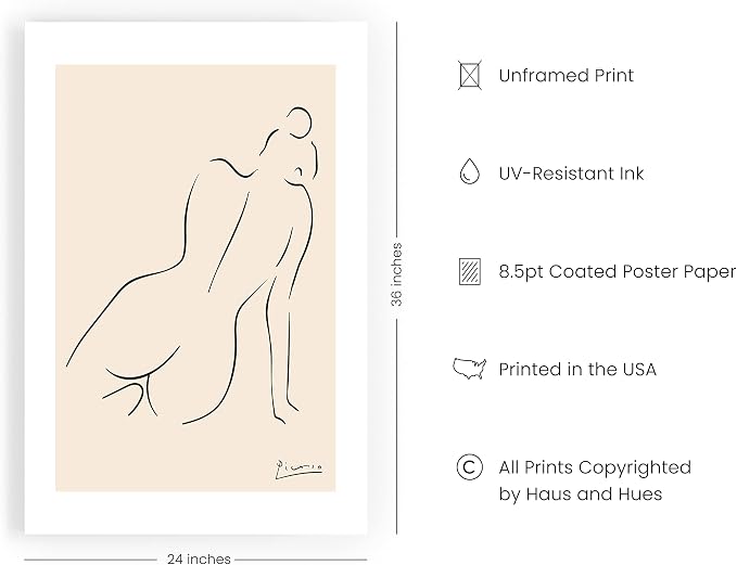 HAUS AND HUES Nude Body Picasso - 24x36