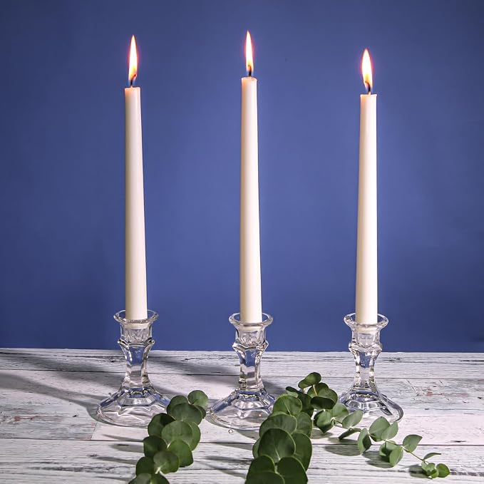 Eastland Clear Taper Candle Holder 4" Set of 12