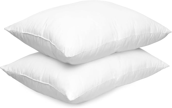 Elegant Comfort Set of 2 Throw Pillow Inserts with Poly-Cotton Shell Siliconized Fiber Filling - Sofa Bed and Couch Pillows - Indoor Decorative Pillows 16 x 36 Inch, Pack of 2