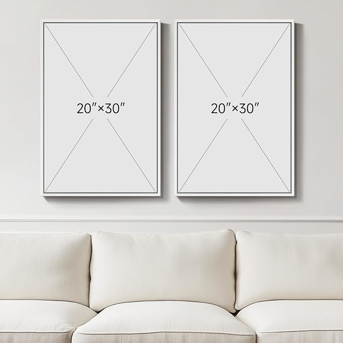 Large Framed Blue Gold Abstract Canvas Wall Art Decor Set of 2, 24x30 In | Glitter, Modern paintings, Light Blue, Gold details, Minimalist pictures, Wood frame, Living room, Dining room wall decor