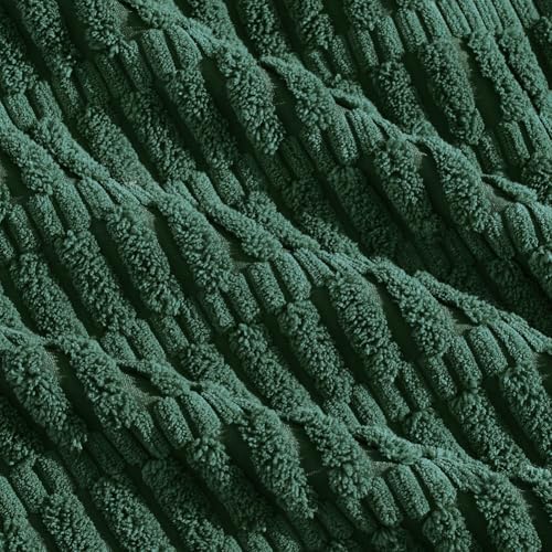 Fancy Homi 4 Packs Decorative Throw Pillow Covers for Living Room Couch Bed, Modern Farmhouse Boho Home Décor Accent Cushion Case, 22" x 22", Dark Green