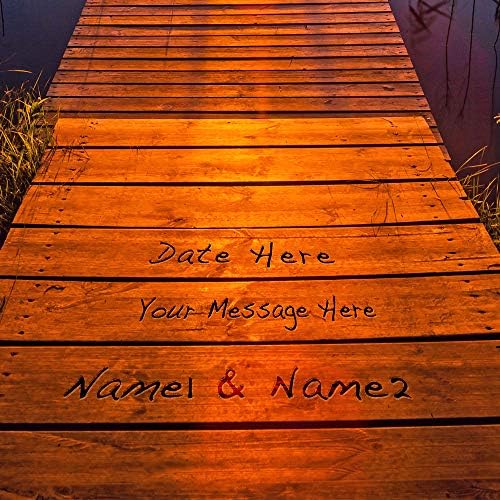 A&T ARTWORK I Love You Every Step Every Day Canvas Prints Gift Couple's Names and the Date Gift for Anniversary,Valentine's day,Wedding. 36X24 inches