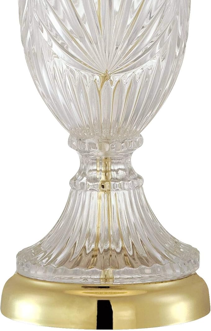 Jeannie 26 1/2" Tall Table Lamp Gold Brass Traditional Cut Clear Glass Urn