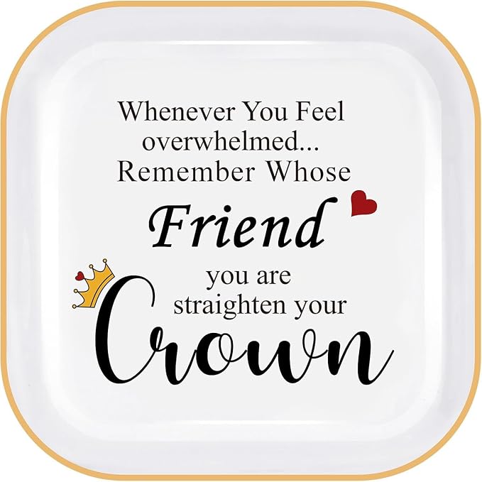 PUDDING CABIN Friend Gifts for Women Best Friend - Ring Dish Christmas Bff Birthday Gifts
