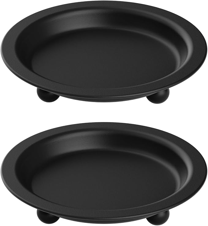 Candle Holder, Round Tray for up to 2.8 Inch Pillar & Ball Candles