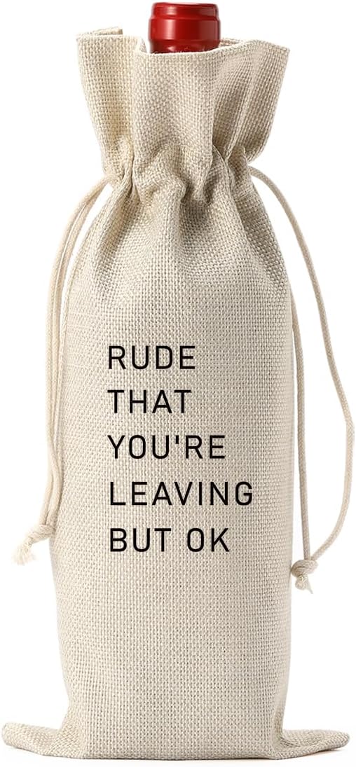 FBCCZEY Farewell Wine Bag Going Away Gifts for Coworkers Women Friends Boss