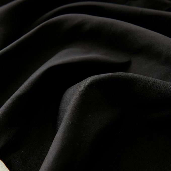 Bed Skirt Full Size Ruffled Bed Skirt, 14'' Full Dust Ruffle Bed Skirts | With Split Corners, Dust Ruffle with Platform, Microfiber, Breathable, Soft, Easy Fit, Black
