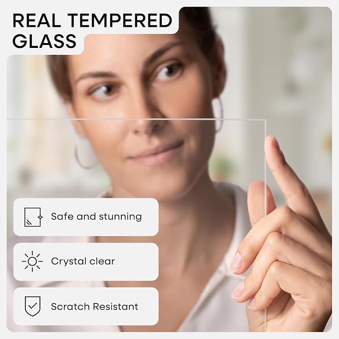 Homeforia 6x8 Green Picture Frame, High-End Metal, 5x7 Mat, Glass