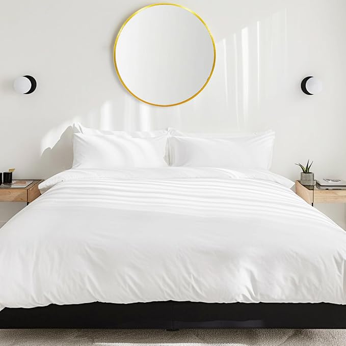 Gold Circle Mirror 24 inch, Round Mirror, Brushed Gold Metal Frame | Circular Decorative Wall Mirrors for Bathroom, Bedroom, Entryway, Living Room, Hallway, Over Sink, Vanity,Golden,Brass,Rustic
