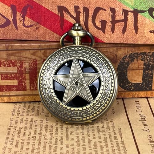 Black Obsidian Scrying Mirror, Obsidian Feng Shui Mirror, Witches Mirror Presents, Witchcraft kit Divination Tools (Pocket Watch-6)