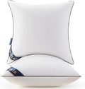 Mirtala 26"x26" Pillow Inserts Set of 2 with 100% Cotton Cover Decorative Square Throw 26" Pillows for Living Room, Sofa, Couch, and Bed-White (2, 26 x 26 Inch)