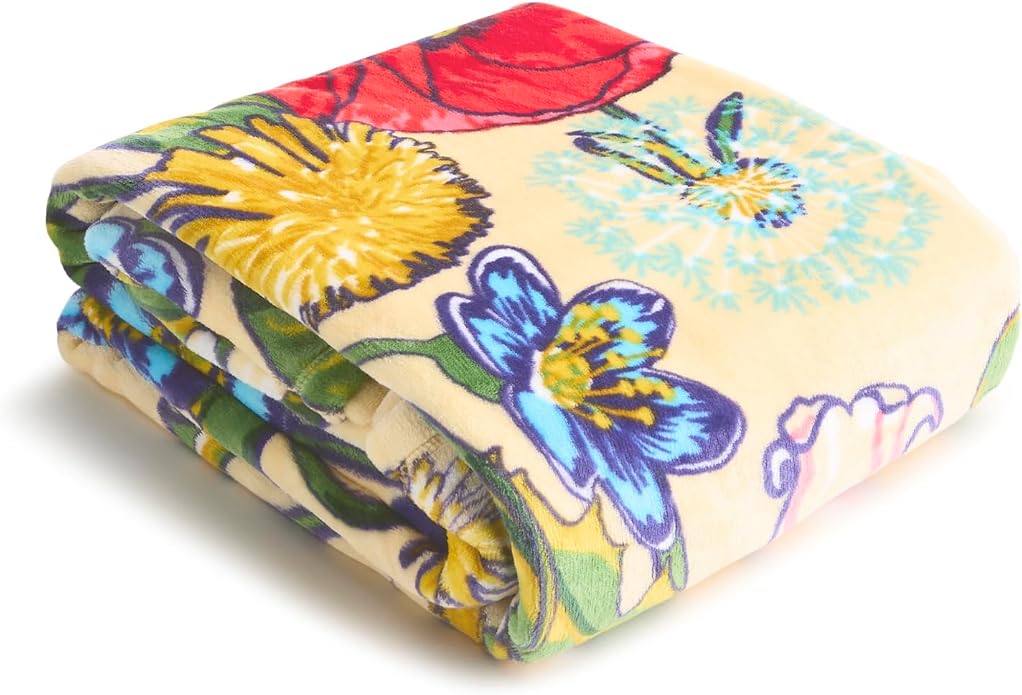 Vera Bradley Women's Fleece Throw Blanket – Soft Plush Blanket for Couch, Bedroom & Home Décor
