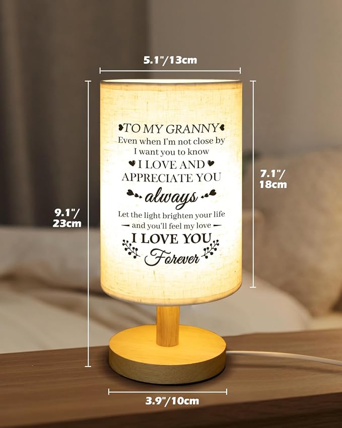 Gifts for Granny from Grandkids, Granny Birthday Gifts Table Lamp