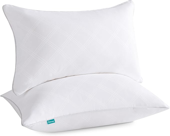 Oubonun 12 x 20 Pillow Inserts (Set of 2), Rectangle Square Interior Sofa Pillow Insert Pair, White Decorative Lumbar Pillow for Bed Couch Living Room