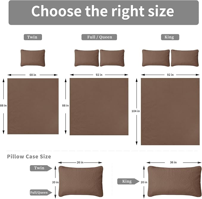 Easy-Going Reversible Quilt Set King, Bedspread with 2 Shams | Olive leaf-Brown/Beige, Lightweight Microfiber Bed Comforter, 1 Quilt + 2 Pillow Shams, All-Season Coverlets for Bedroom
