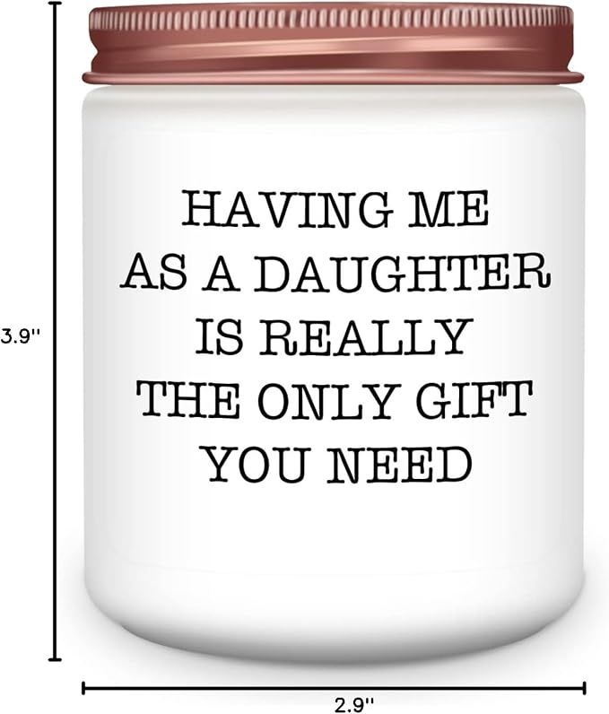 Gifts for Mom Dad from Daughter - Funny Mom Dad Birthday Gift, Mothers Fathers Day Birthday Thanksgiving Christmas Lavender Candles Gifts from Daughter