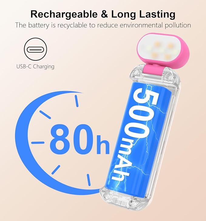 Gritin Reading Light, Rechargeable Book Light for Reading in Bed