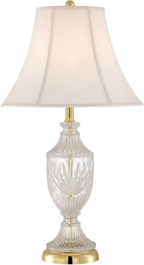 Jeannie 26 1/2" Tall Table Lamp Gold Brass Traditional Cut Clear Glass Urn