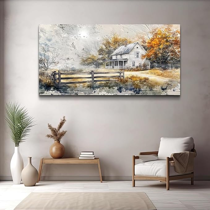 KELIYUAN Large Wall Decor Canvas Painting Wall Art For Living Room Dining Room Abstract Ink Landscape Paint Picture Prints Artwork For Corridor Bedroom Office Home Decoration Ready to hang 24x48 In