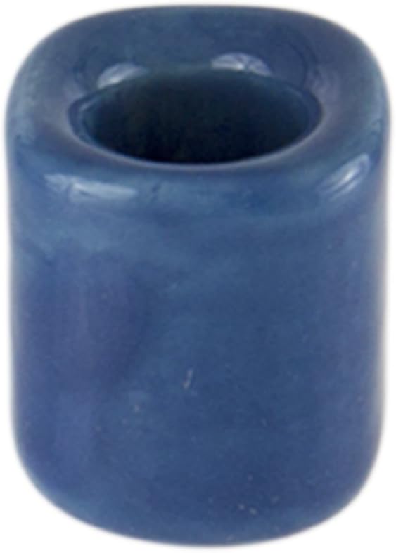 Mega Candles 10 pcs Dark Blue Ceramic Chime Ritual Spell Candle Holders, Great for Casting Chimes, Rituals, Spells, Vigil, Witchcraft, Wiccan Supplies & More