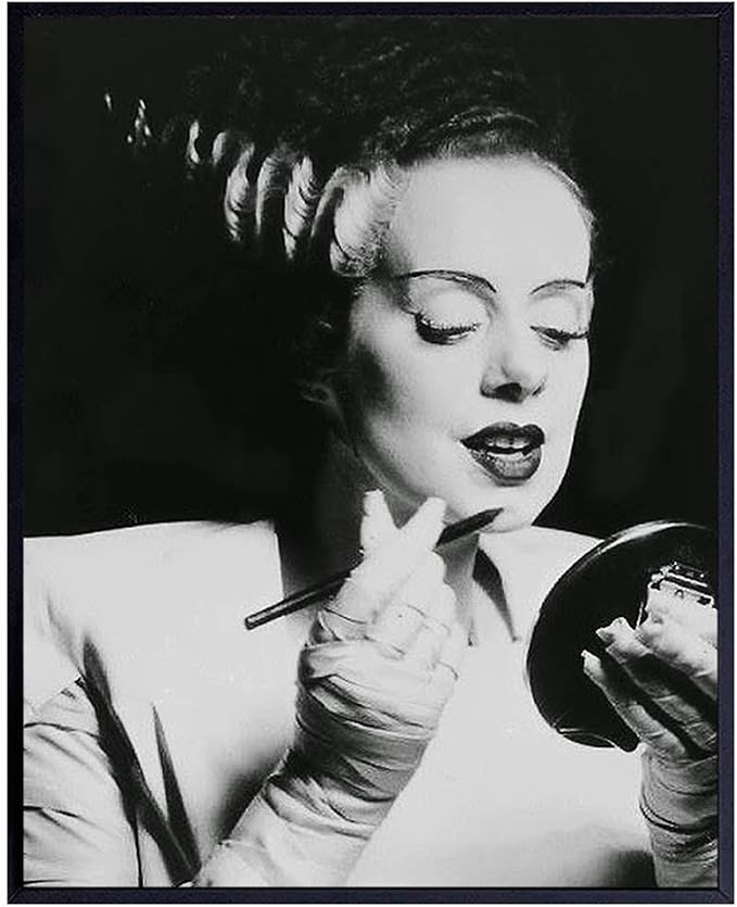 Funny Bathroom Wall Decor for Women - Vintage Hollywood Bride of Frankenstein Poster - 8x10 Retro Restroom Decorations, Guest Bath Art Print Photo - Humorous Gift - 8x10 UNFRAMED