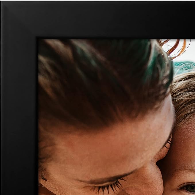 Americanflat 5x7 Hinged Triple Picture Frame - Engineered Wood - Black