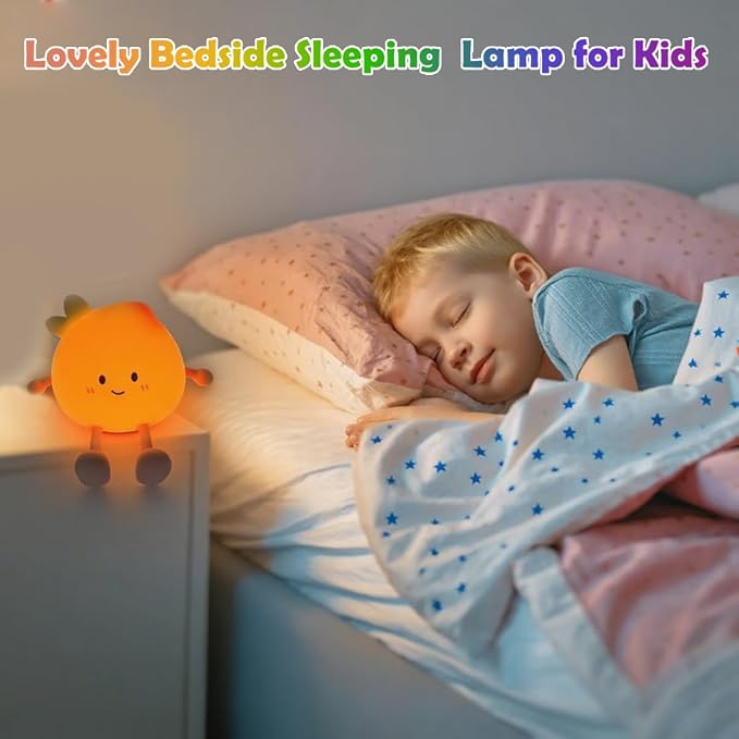 Peach Silicone Dimmable Sleeping and Decoration Nightlight