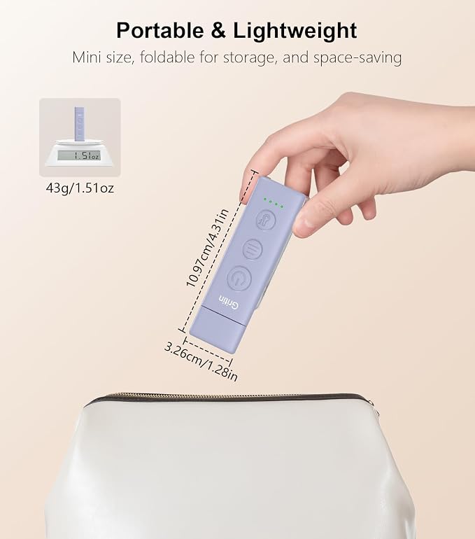 Gritin Book Light Rechargeable, Clip on LED Reading Light for Books in Bed