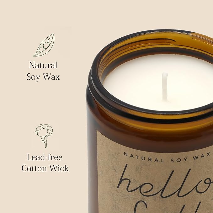 Fall Decorations for Home - Fall Candles, Gifts for Women(Pumpkin Spice) | Natural Soy Wax with a Cotton Wick for a Clean Steady Burn in a 7 Oz Jar That Adds Cozy Ambiance to Any Room