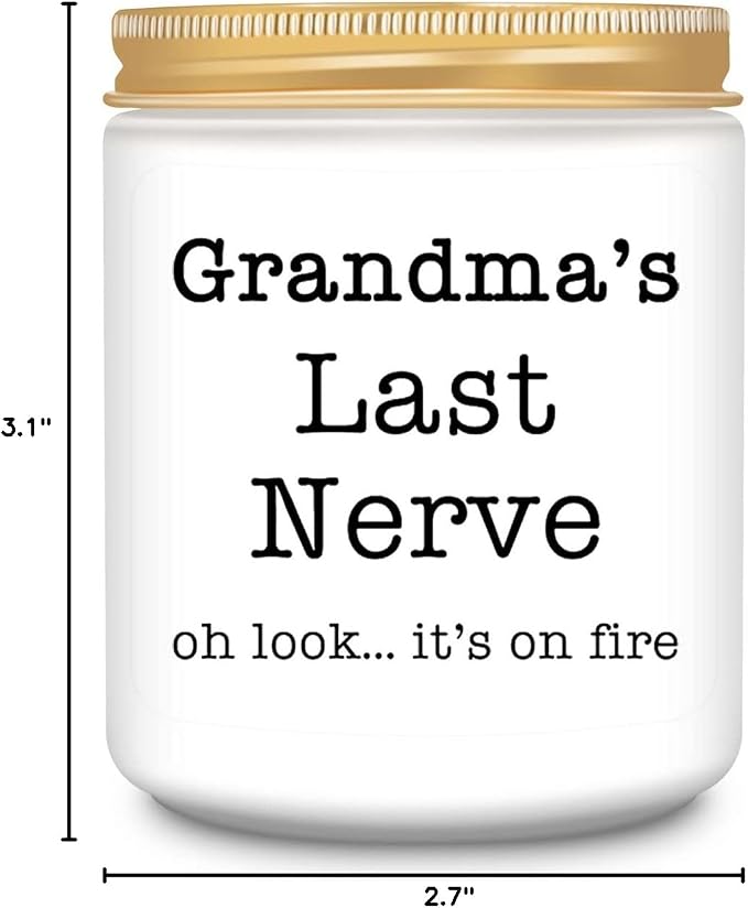 Homsolver Gifts for Grandma from Grandkids, Funny Grandma Gifts, Best Grandma Christmas Gifts, Thanksgiving Retirement Gift, Birthday Gifts for Grandma, Perfect Lavender Scented Candles