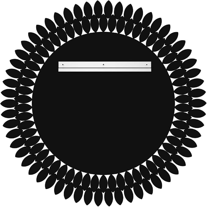 Kelly Miller 28" Jeweled Luxury Round Decorative Wall Mirror | Elegant diamond beveled vanity mirror. Perfect wall mirror for living room, bedroom, entryway.