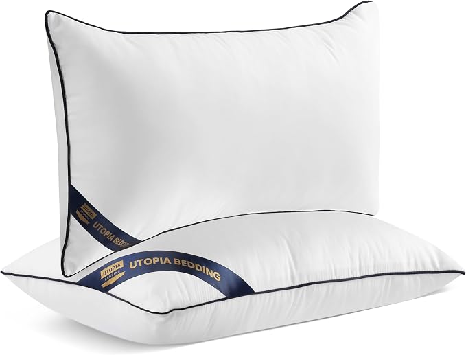 Utopia Bedding 12x20 Throw Pillow Inserts, Decorative Pillows, Pack of 4 | Piping Throw Pillows, Plush & Supportive, Aesthetic Cushion Sham Stuffer for Sofa, Office, Couch & Bed, Set of 4, White