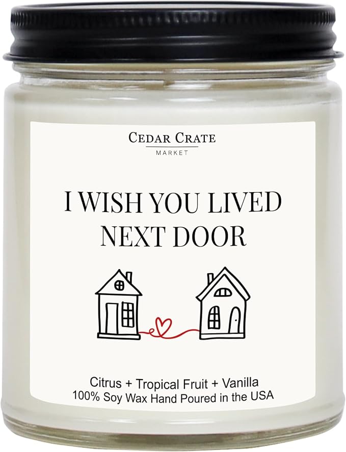 Cedar Crate Market Funny Candle, House Warming Gifts New Home, Housewarming Gifts for Women, Men, Couple, New Homeowner - First Apartment Essentials - Long Distance Friendship - Handmade in USA