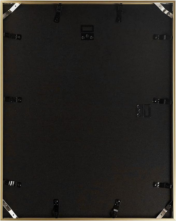 Frametory 2 Pack 16x20 Aluminum Frame with Mat for 11x14 Photo, Gold