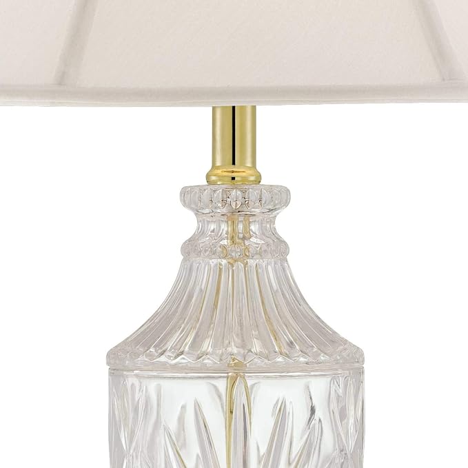Jeannie 26 1/2" Tall Table Lamp Gold Brass Traditional Cut Clear Glass Urn